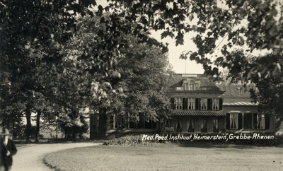 12049 Gezicht op het huis Heimerstein (Medisch Paedagogisch Instituut Heimerstein) aan de Cuneraweg te Rhenen.